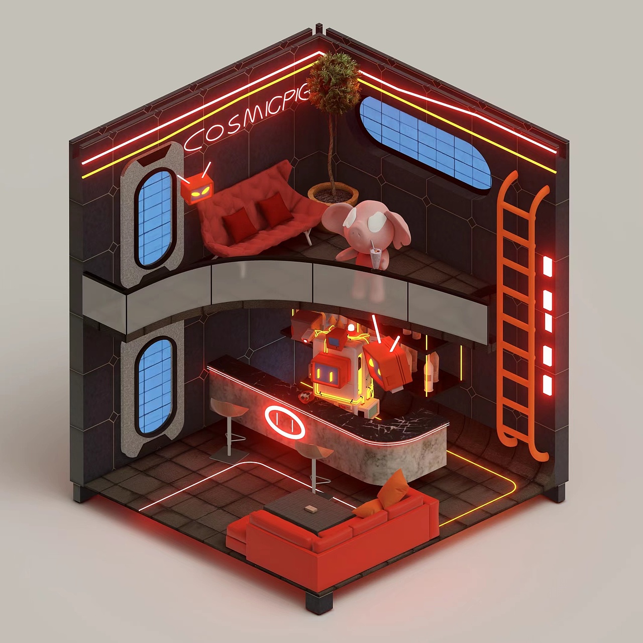 COSMICPIG复合空间站系列NFT（图ZMzAxOTU4MDUy） - 产品 - 站酷设计师Leosue原创素材 - 站酷ZCOOL