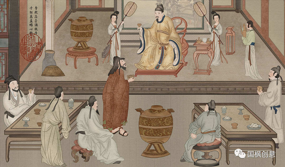 国枫原创 | 慎初斗酒-创意包装插画设计