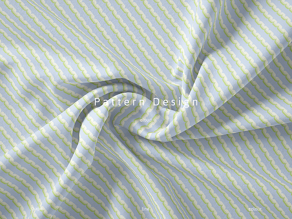 图案设计|软软云朵被风拂动