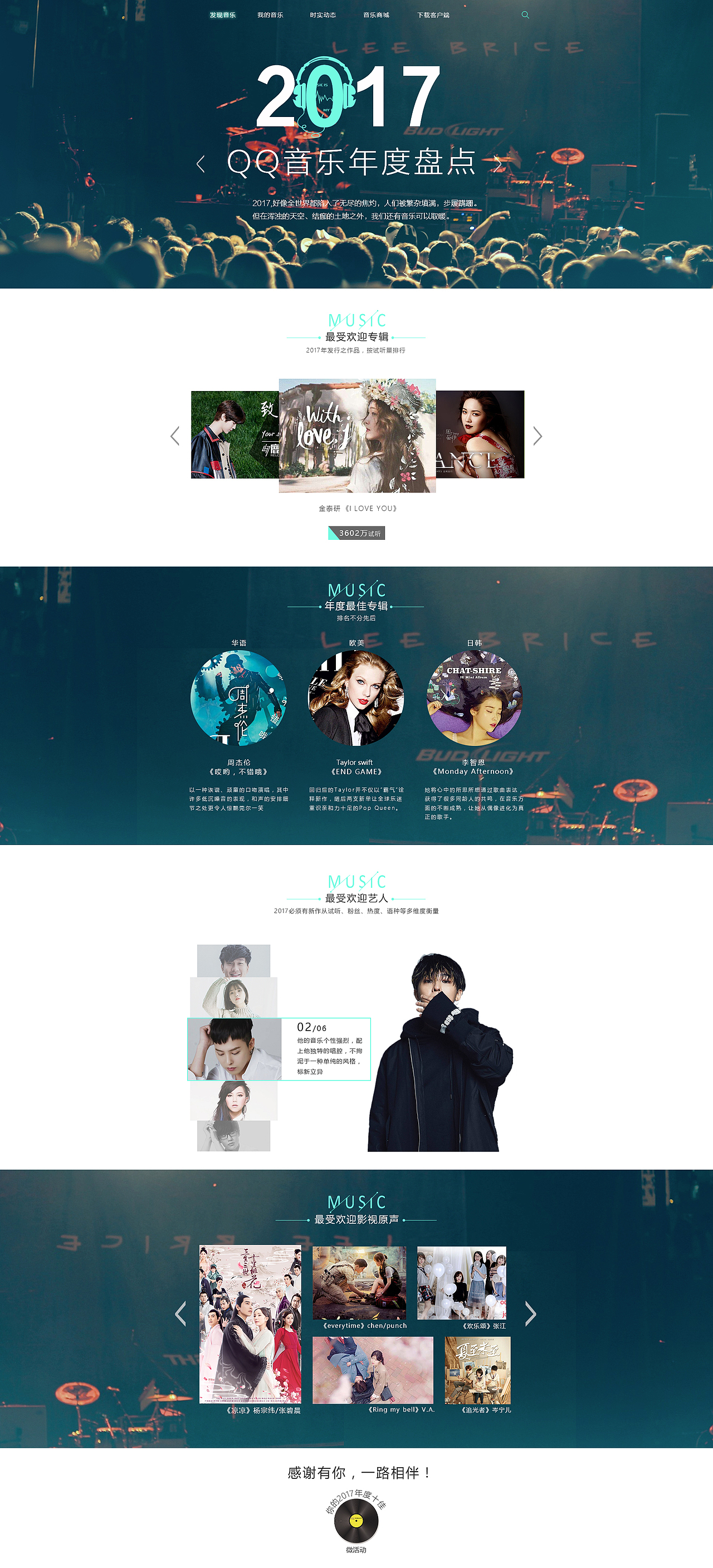 2017音乐年度盘点（图ZMTAwMTgzNzI0） - 其他UI - 站酷设计师甜瑾訫原创素材 - 站酷ZCOOL