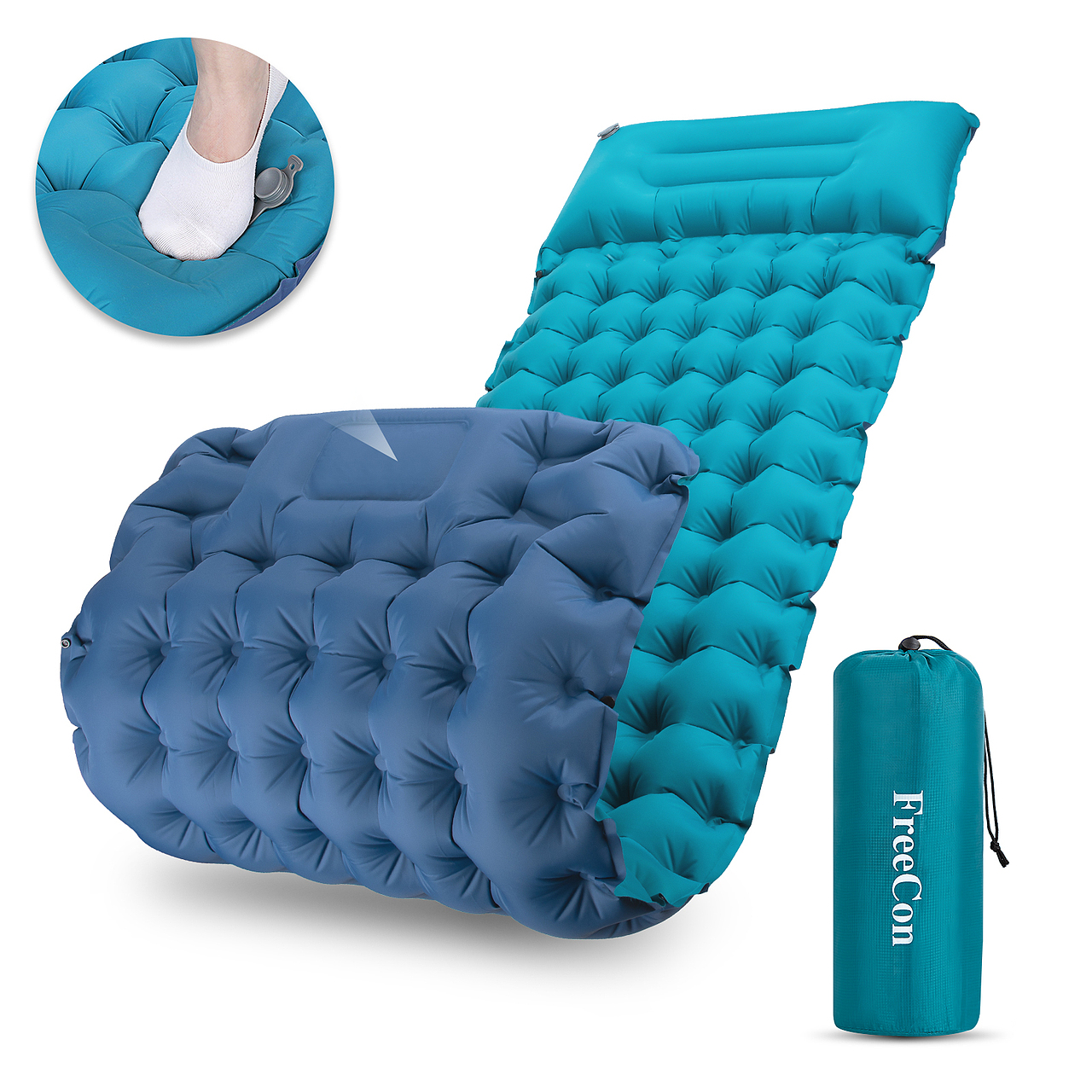 金洲视觉设计 亚马逊主图 精修图拍摄 户外气垫床地铺