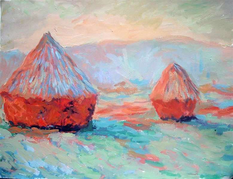 临摹的莫奈 大爱 莫奈的印象派