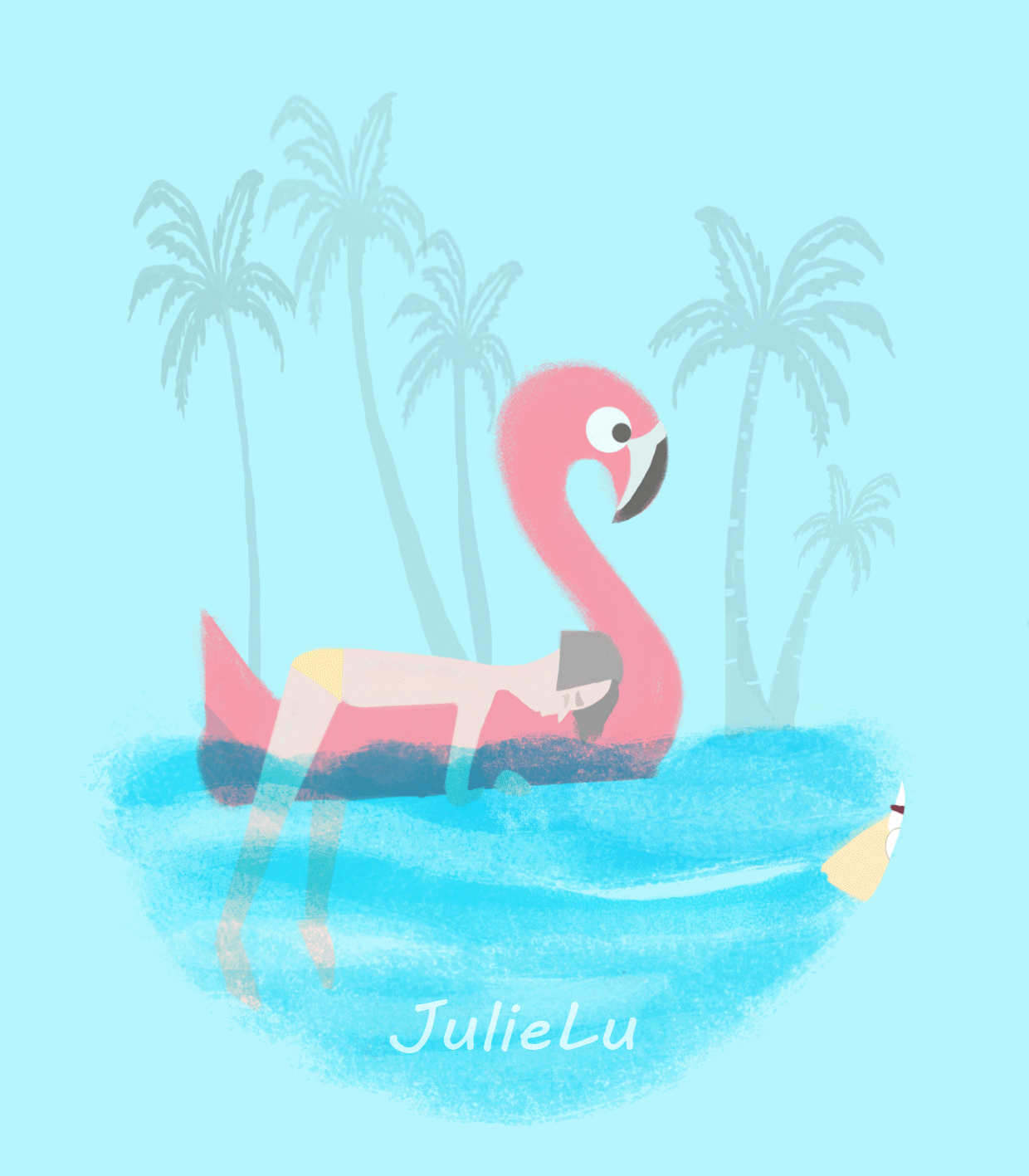 喵四季系列GIF动图插画