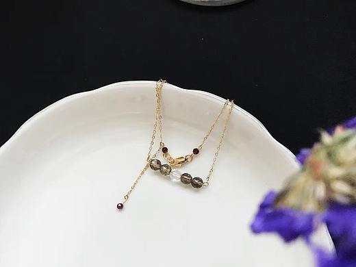 ONEDER手作 纯手工14k包金天然茶水晶白水晶手链（个人主页-ZNDY0MjIzOTY=） - 其他手工艺 - 站酷设计师XUEYANGQING原创素材 - 站酷ZCOOL