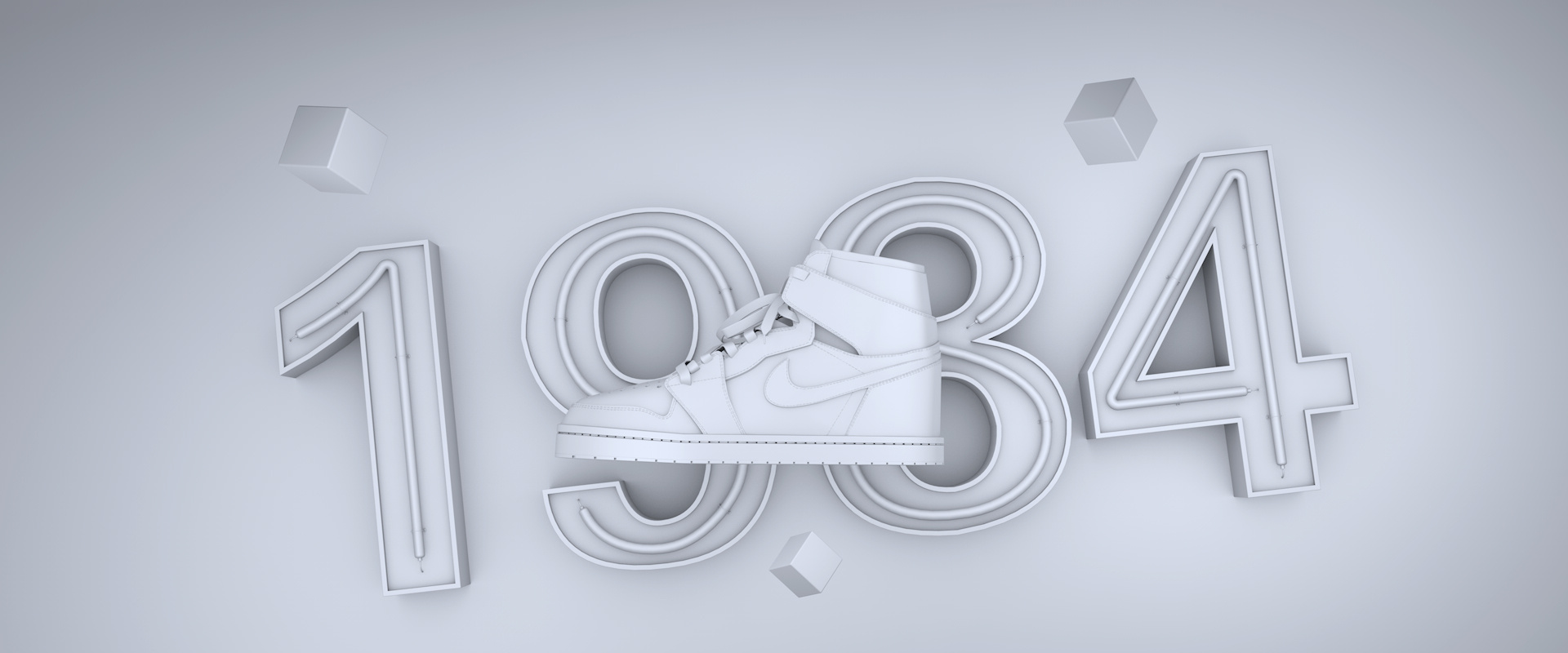 耐克-aj·1(c4d练习)|网页|运营设计|小白道长 - 原创作品 - 站酷