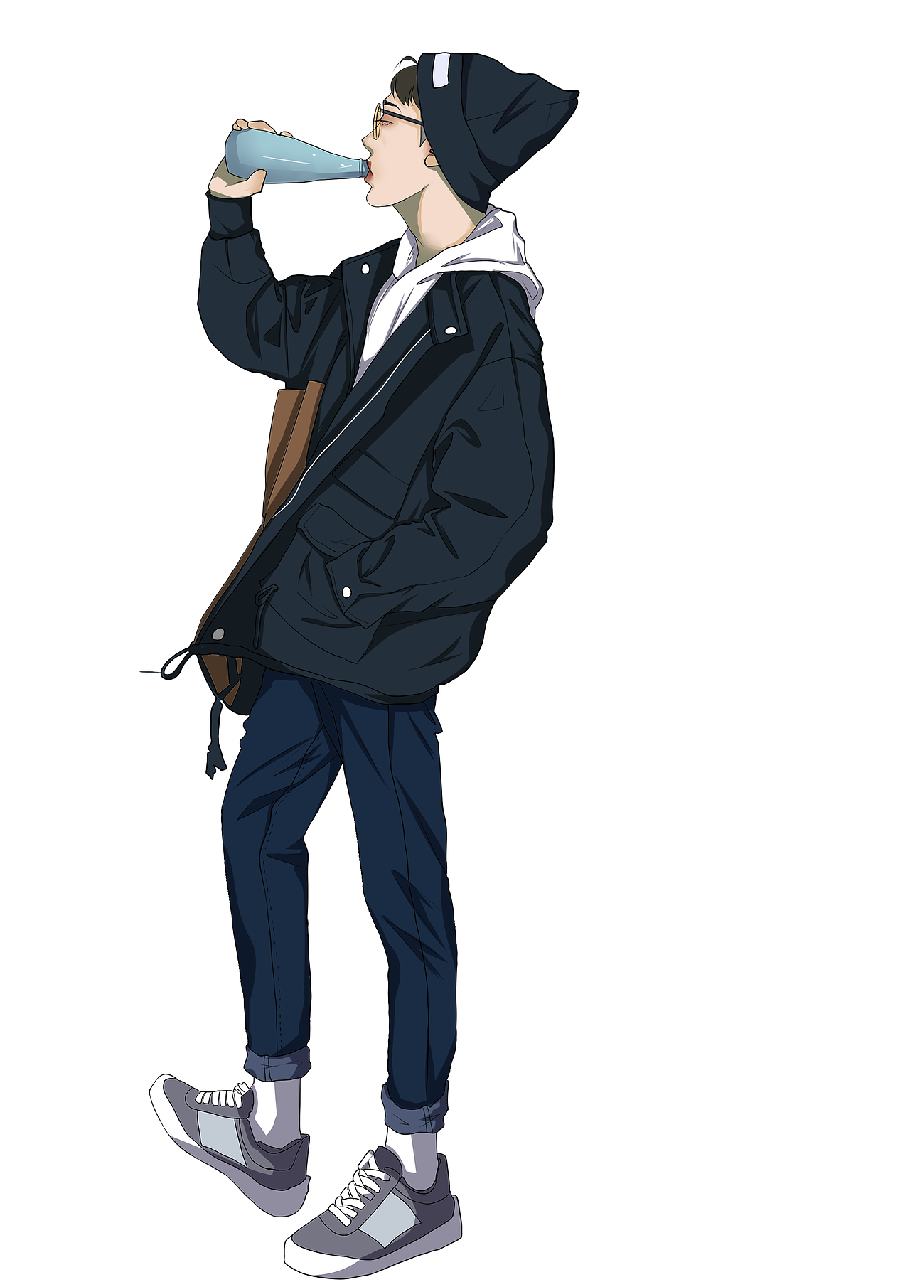 插画 男装搭配 小哥哥（图ZMTI5NzMwODg0） - 创作习作 - 站酷设计师废猫不是肥猫原创素材 - 站酷ZCOOL