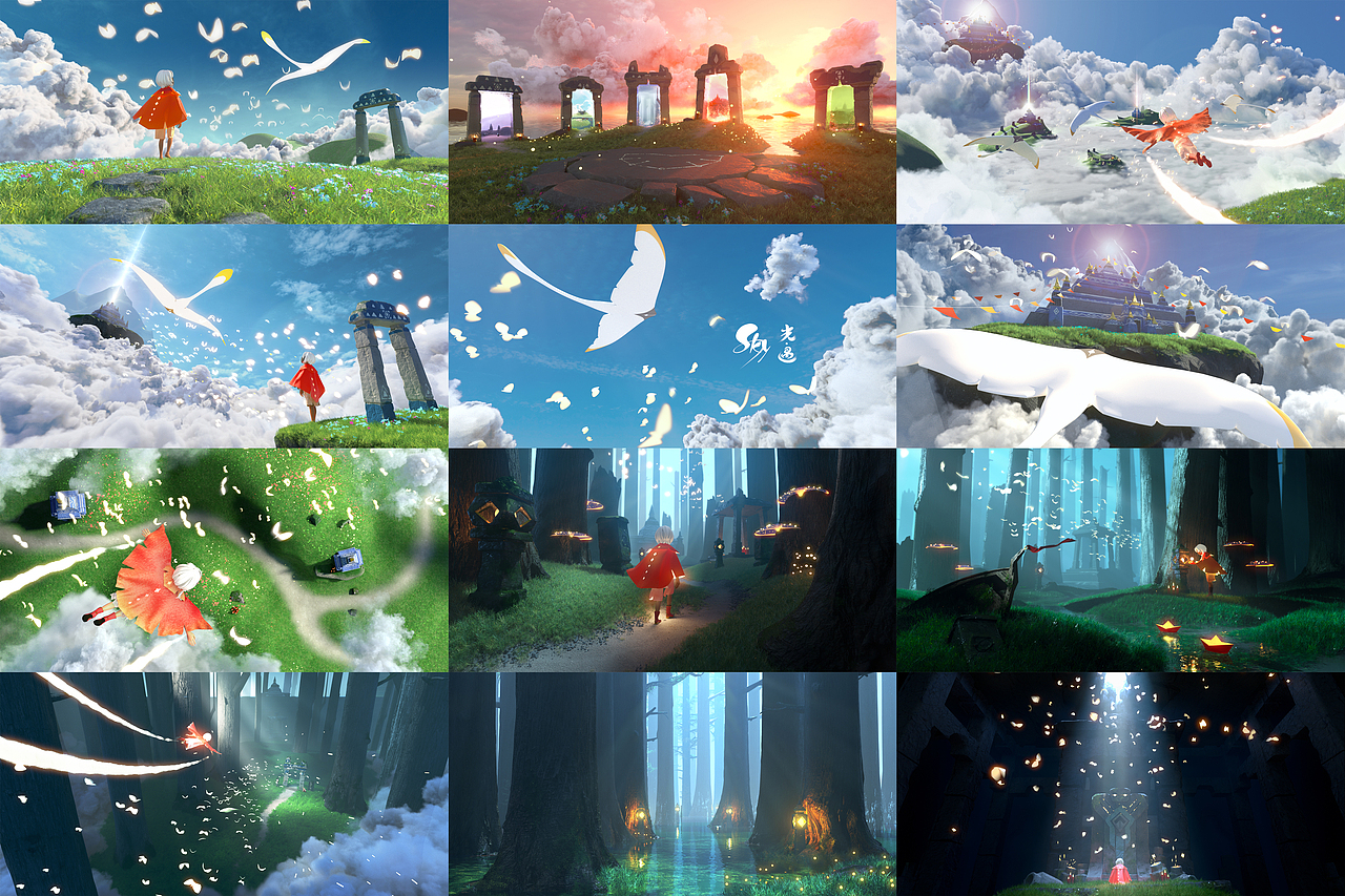 《光·遇 sky》 三维致敬风格图(图ZMjYwMTgzMTgw) - 动画/影视 - 站酷设计师Qiampion原创素材 - 站酷ZCOOL
