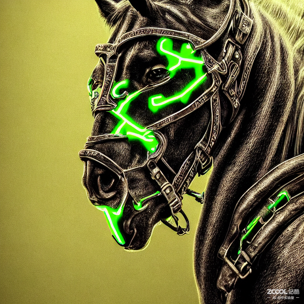 #AI创作实验室#绿光战马（图ZMzE4MjM2OTg0） - AI作品 - 站酷设计师灬大熊先生灬原创素材 - 站酷ZCOOL