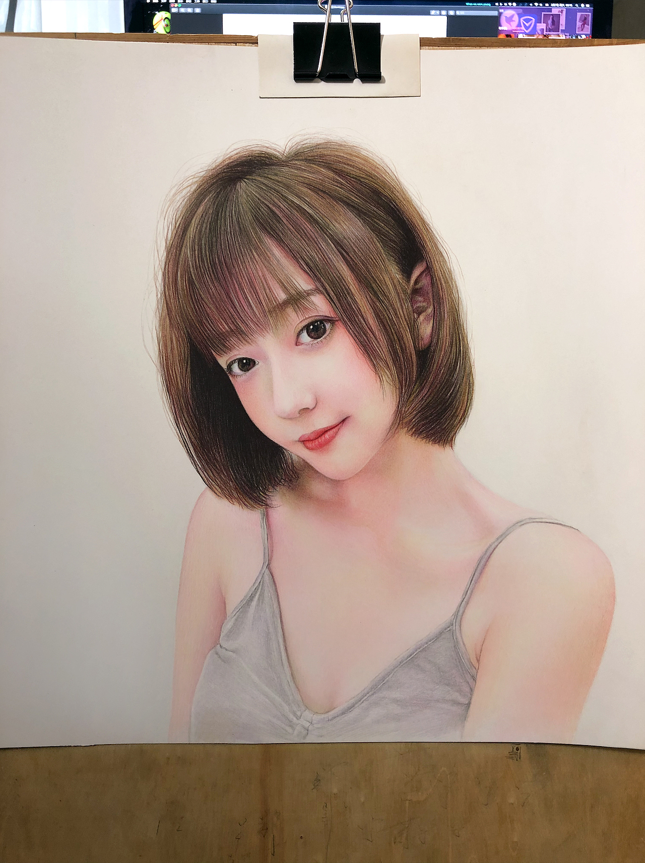 彩铅画人物肖像