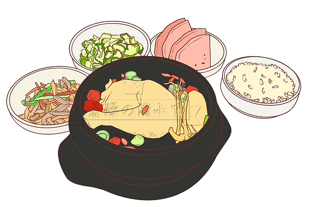 一个人也要好好吃饭👉参鸡汤套餐