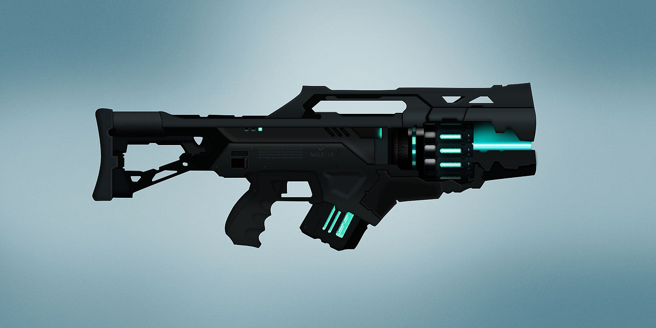 写实科技感机枪