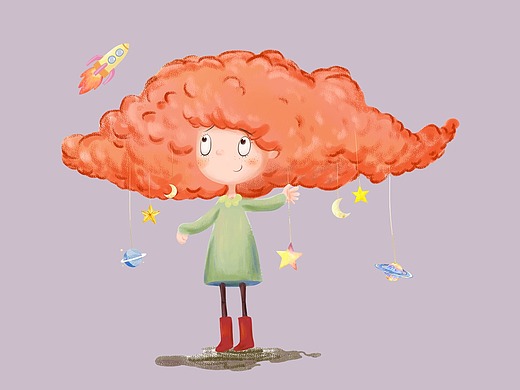 印刷品图案设计 儿童插画风格