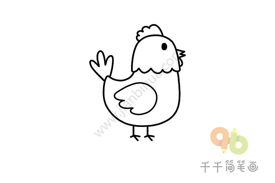 简笔画-农场里的公鸡（图ZMjA0NjEyMzQ0） - 儿童插画 - 站酷设计师抱只喵儿原创素材 - 站酷ZCOOL