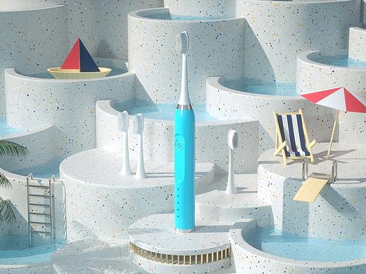 電動牙刷產(chǎn)品視覺（個人主頁-ZNDk4NjIwNDg=） - 產(chǎn)品 - 站酷設(shè)計師易燈泡原創(chuàng)素材 - 站酷ZCOOL