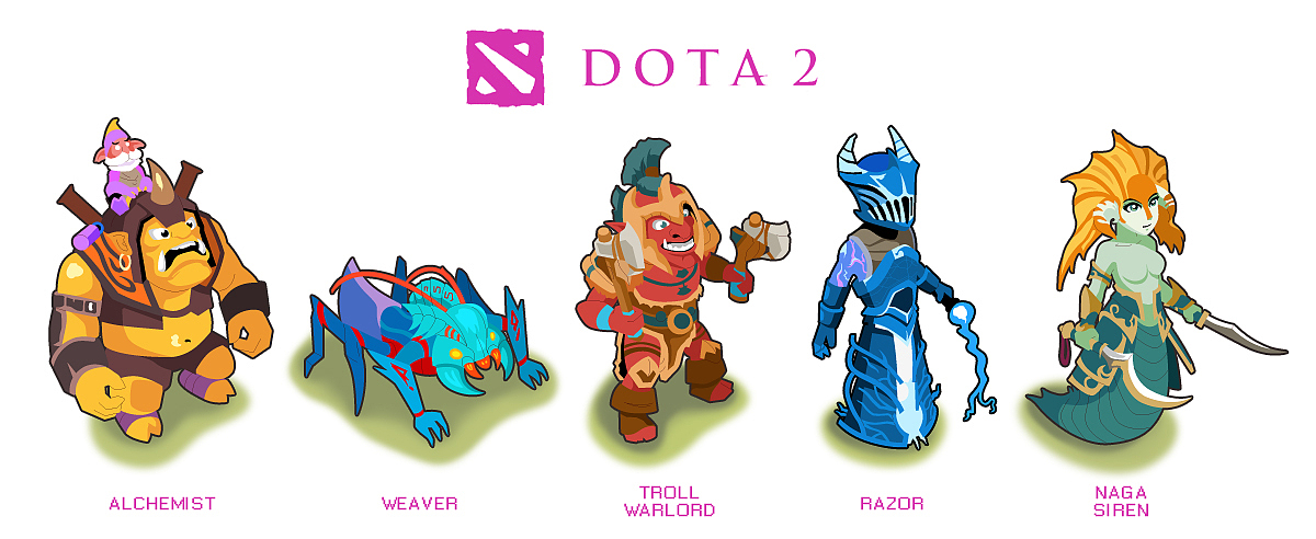 DOTA2与美漫的同人作品（图ZODI2ODY3Mg==） - 艺术插画 - 站酷设计师RisQ原创素材 - 站酷ZCOOL