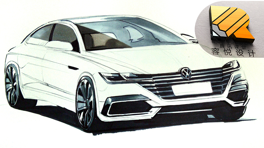 汽车设计线稿工业设计手绘产品设计工业设计考研手绘