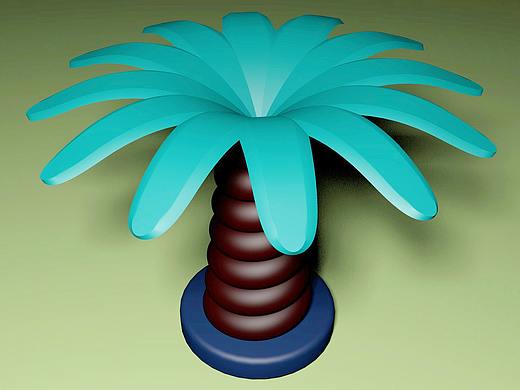 C4D打卡4-卡通小树建模