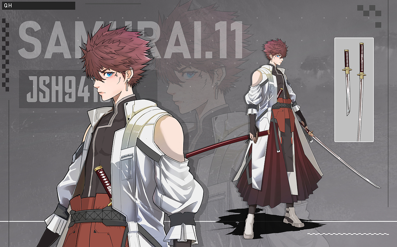 群离印象-Samurai.11（图ZMjU5MDEyNjQ0） - 游戏原画 - 站酷设计师千火233原创素材 - 站酷ZCOOL