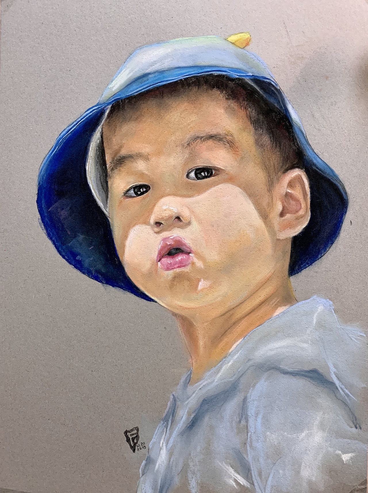 色粉人物（图ZMTk2OTgxMzg4） - 绘画 - 站酷设计师wayne张志飞原创素材 - 站酷ZCOOL