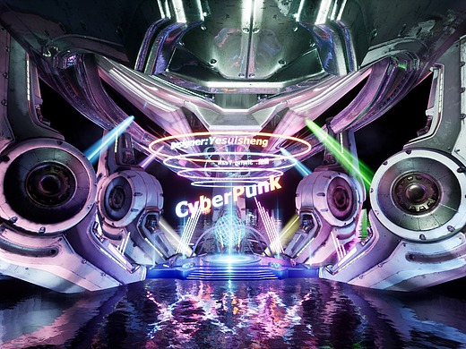 cyberpunk舞台三维-建筑/空间14460172年前类似愤怒的小鸟风格的游戏