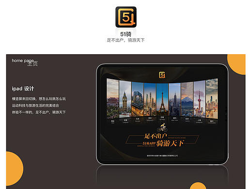 51骑ipad设计，第一次设计ipad样式，挺不错的