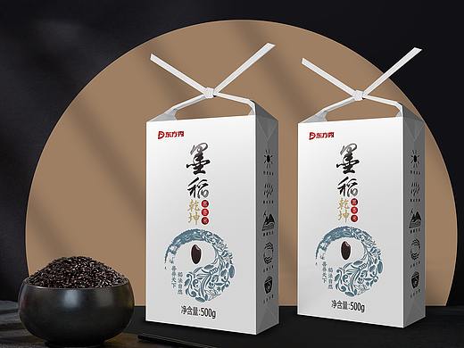 墨稻乾坤，产品有文化，好卖的可怕。 大米包装设计