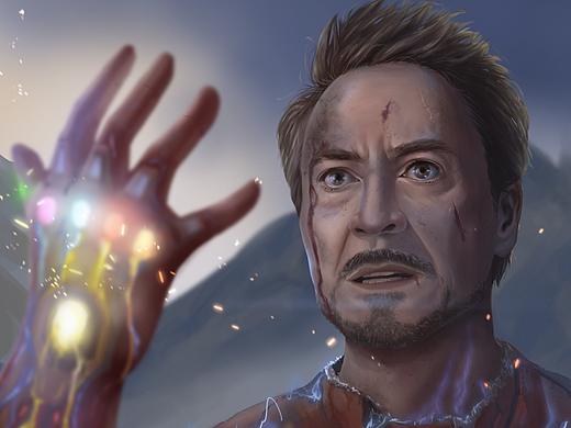 复仇者联盟4终局之战 钢铁些mk85 响指