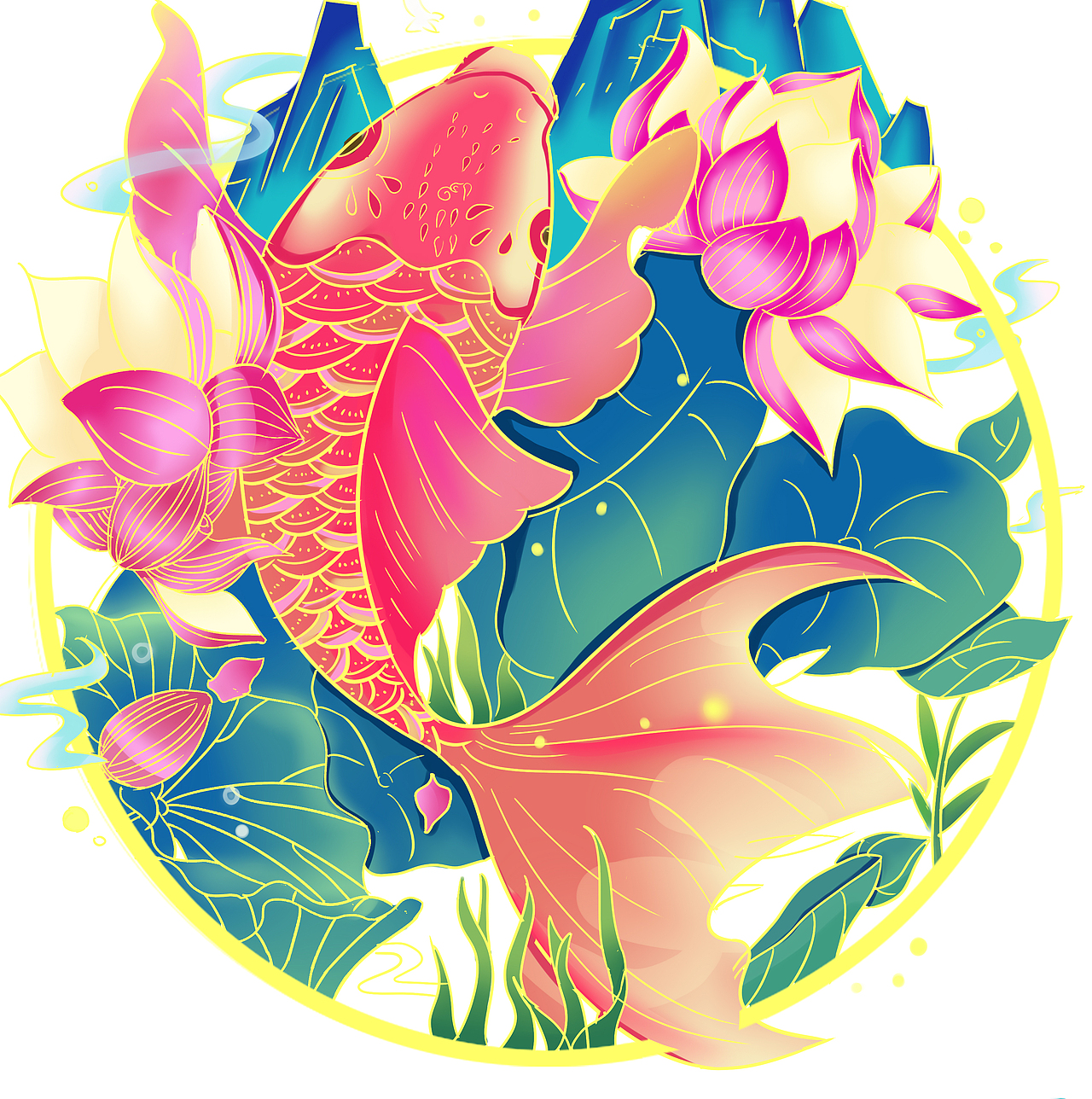 迟到的端午主题插画