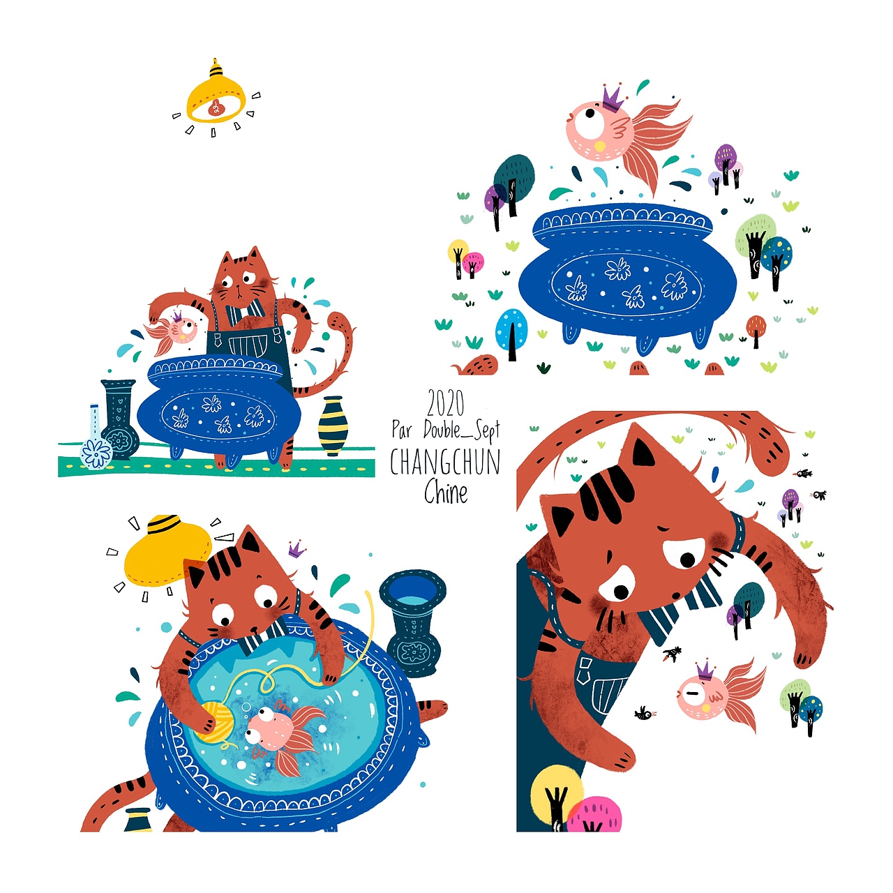 2020儿童插图板绘案例汇总