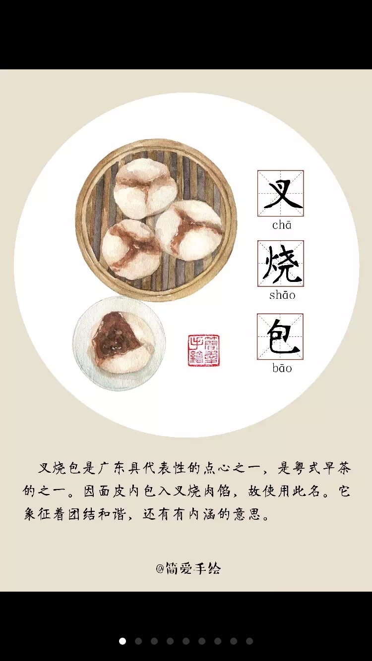 【纸上的美食】食在广州,没吃过早茶,不算来广州|插画|商业插画|简爱