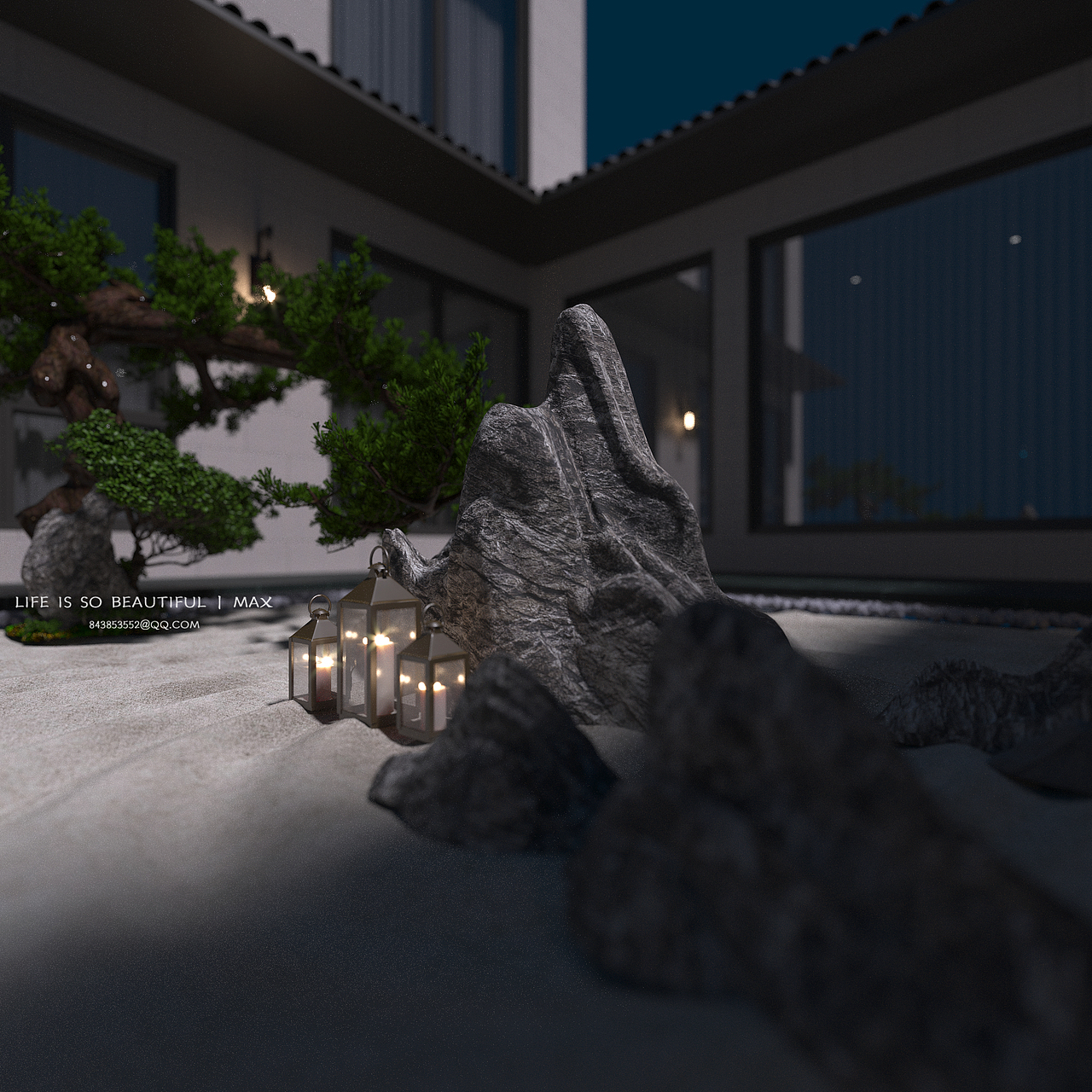 阴阳别院,枯木逢春|空间|景观设计|dearmrwang - 原创作品 - 站酷