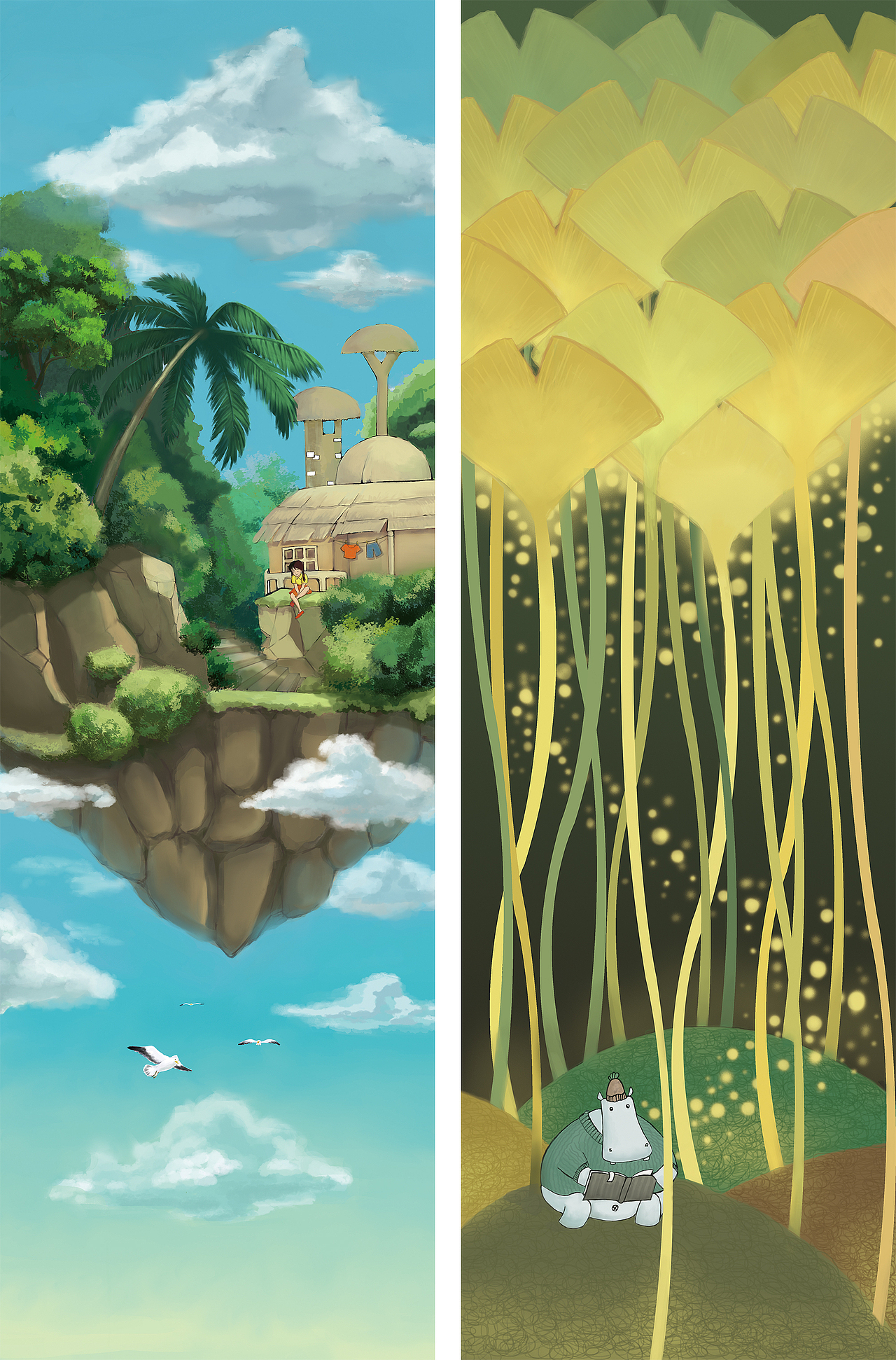 非个人｜展览插画集｜民大美院2016年下乡展插画海报集（图ZNTcxNjk4ODQ=） - 艺术插画 - 站酷设计师硬核碧桃原创素材 - 站酷ZCOOL