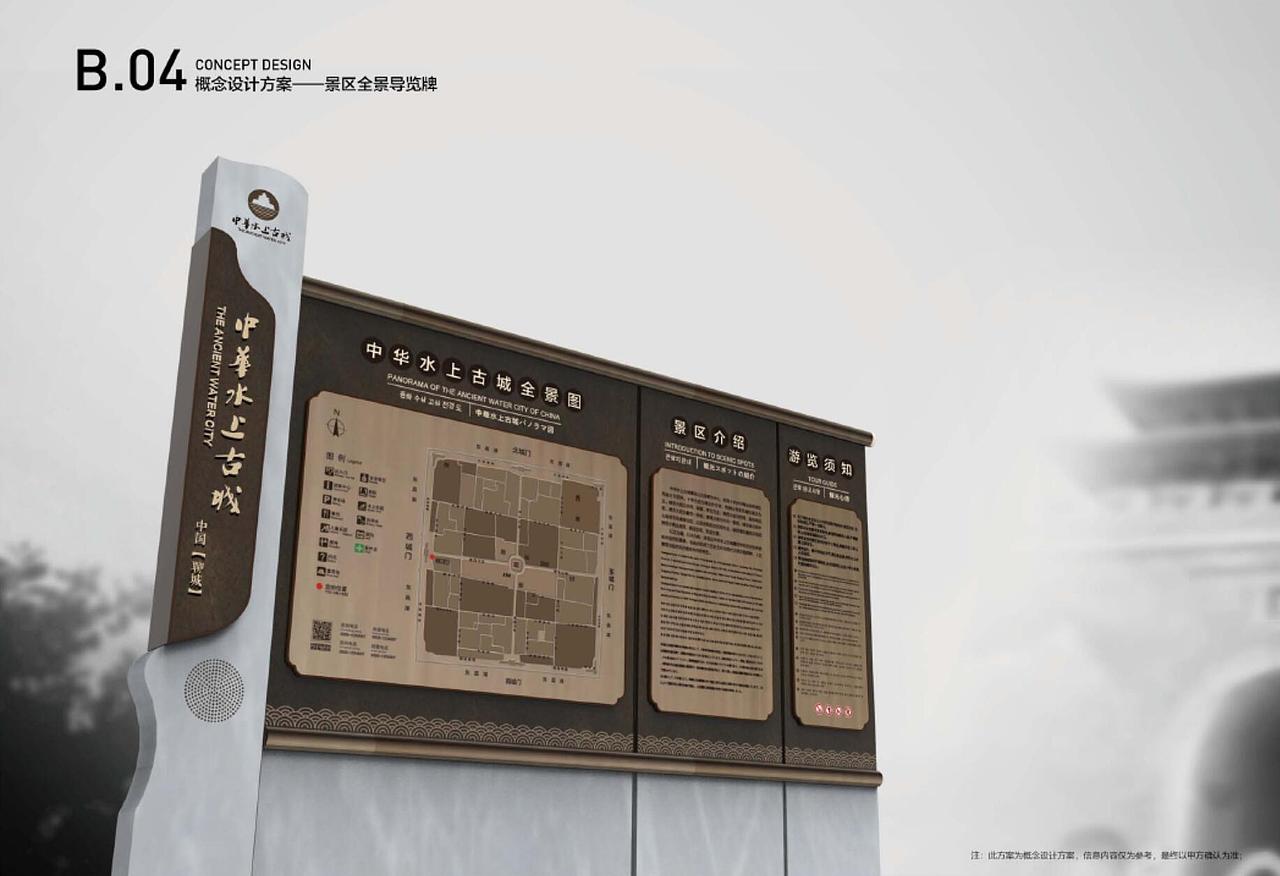 中华水上古城导视系统设计