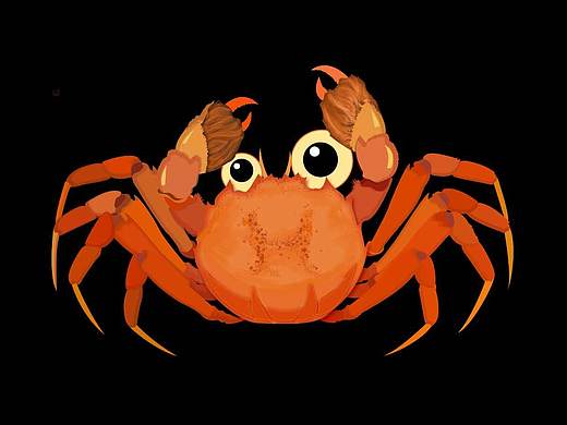 大闸蟹手绘 礼盒