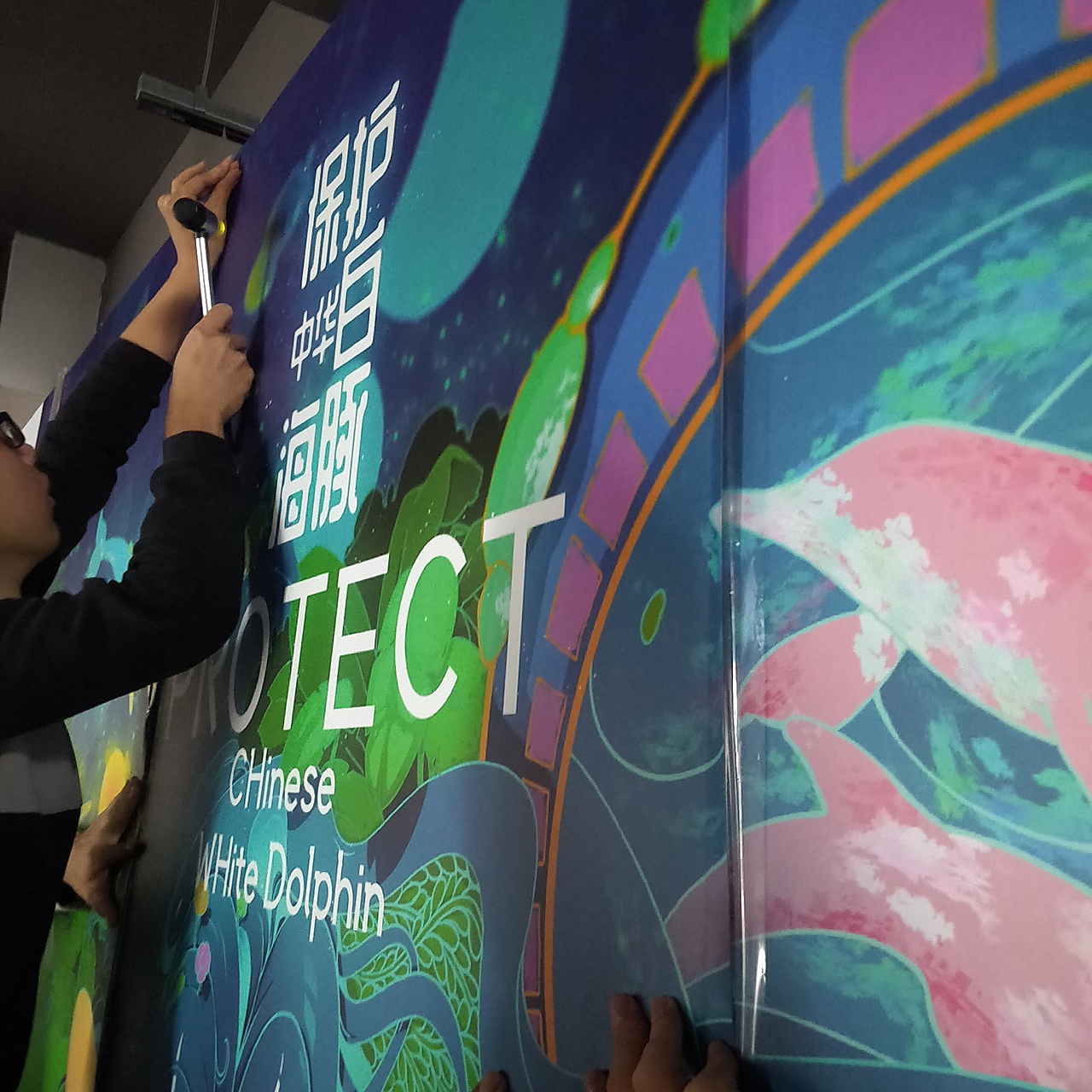 保护中华白海豚主题/珠海设计周分会展厅场官方主图（图ZMTg5MTg3MjU2） - 艺术插画 - 站酷设计师MUBA目巴原创素材 - 站酷ZCOOL