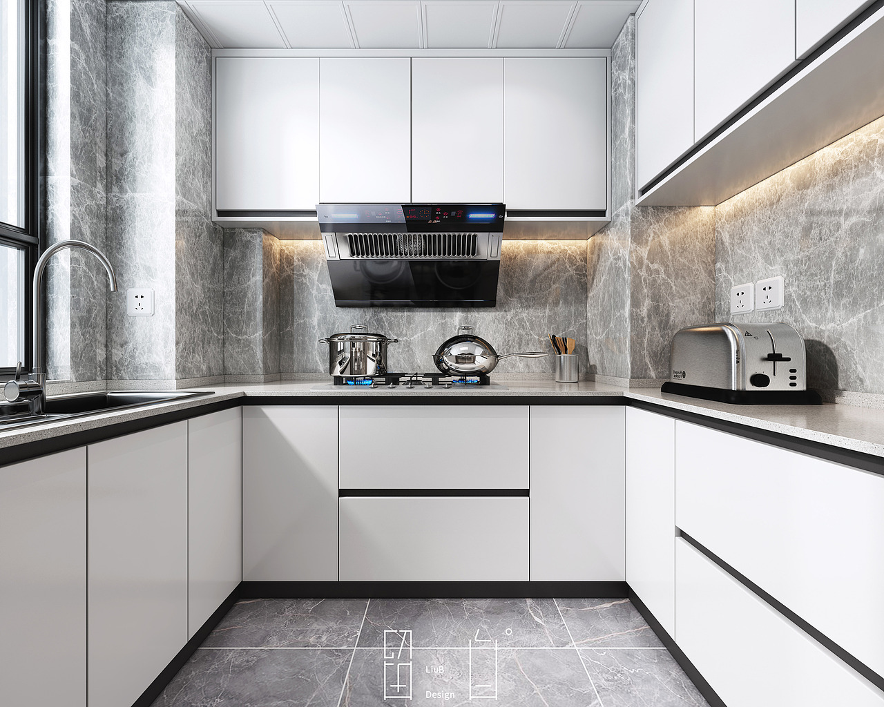 设计预览 | 黑白之间、静待流年（图ZMTgxMzc2MjYw） - 家装设计 - 站酷设计师留白屿下空间建筑原创素材 - 站酷ZCOOL