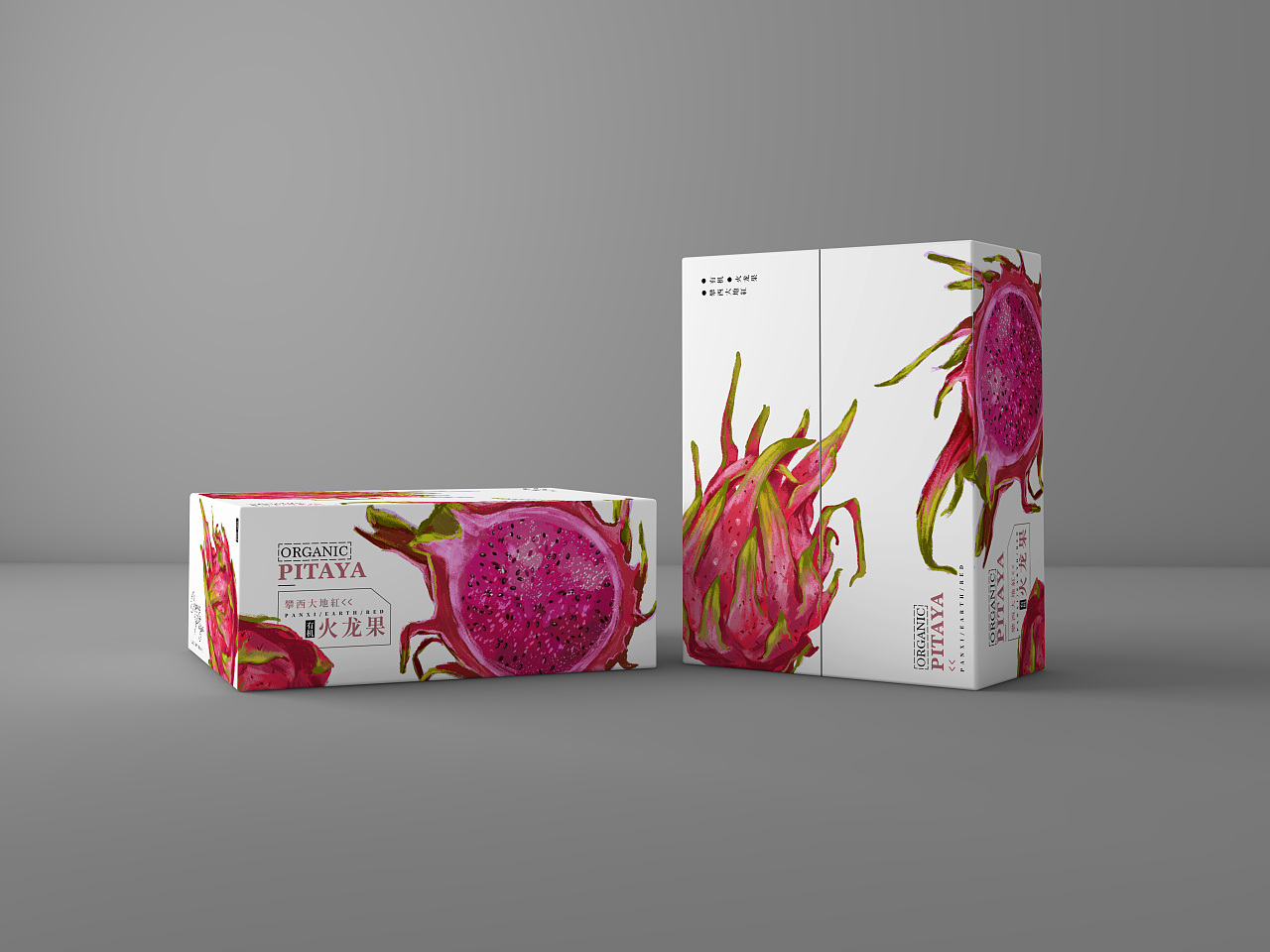 原创:手绘水果(火龙果)包装设计|平面|包装|冬熊谷原创设计 - 原创作
