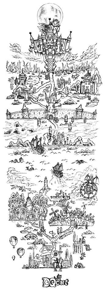 DQ Cat 插畫手稿作品