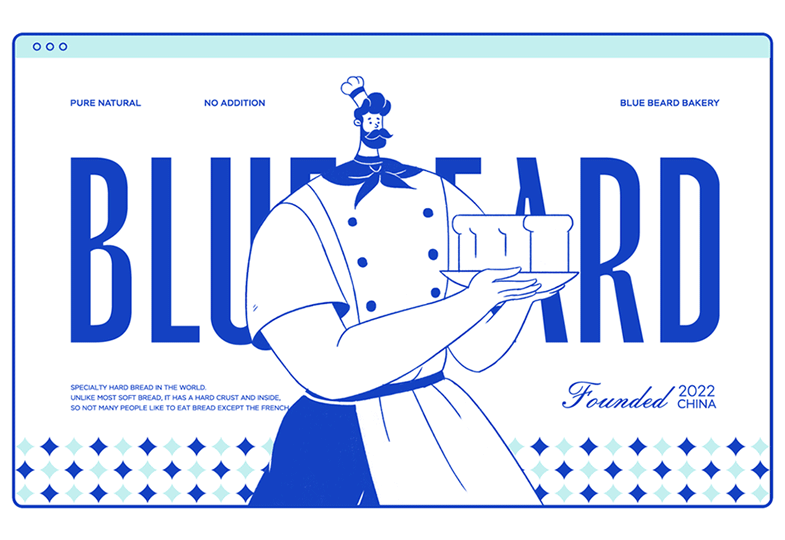 BLUEBEARD烘焙面包品牌全案设计(图ZMjg3NzIwMTQ4) - 品牌 - 站酷设计师东临Dolin原创素材 - 站酷ZCOOL