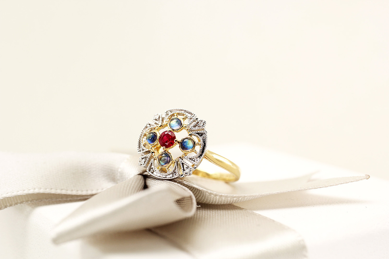 珠宝摄影 红宝石 鸽血石