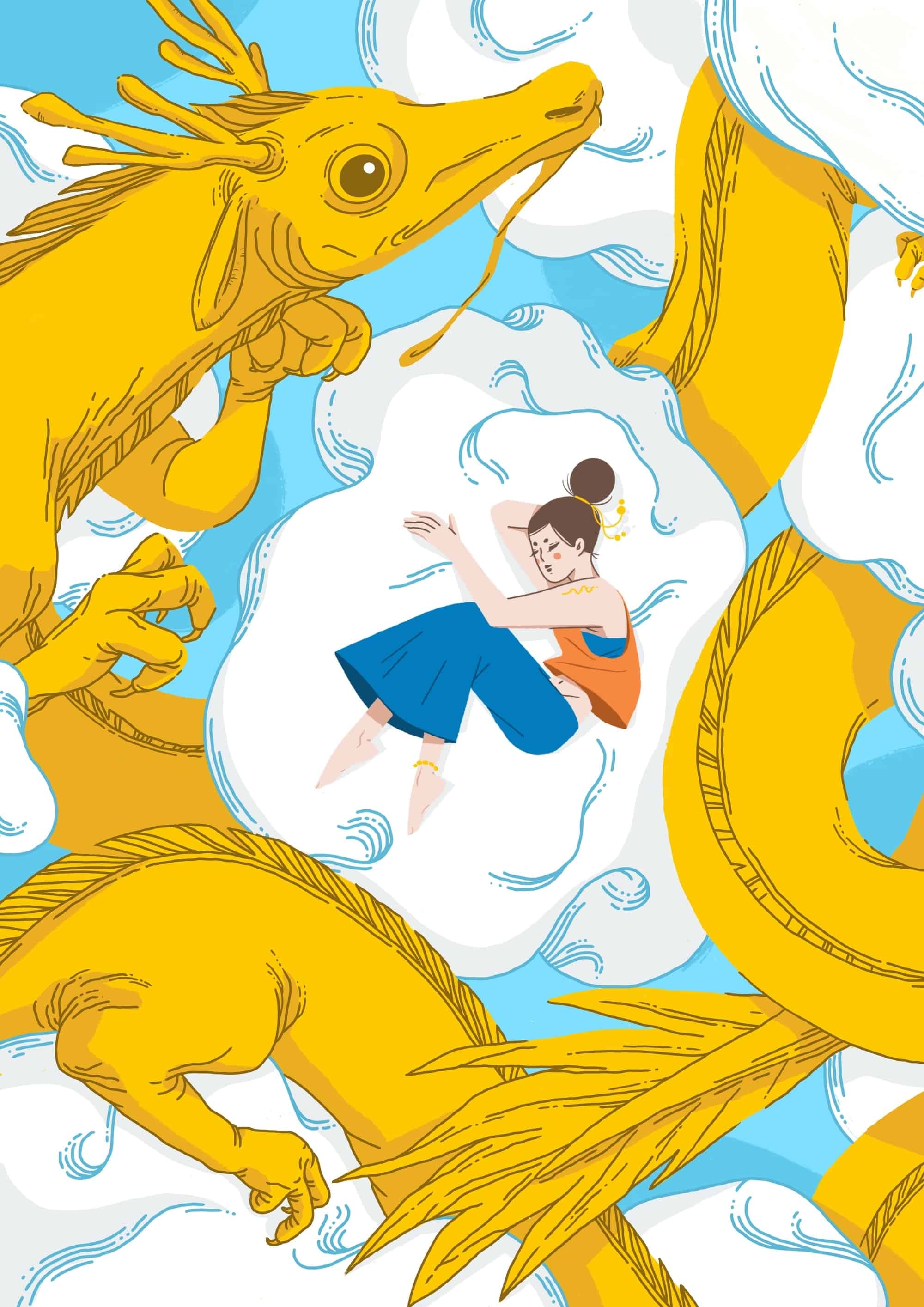 做梦练习|插画|艺术插画|cici猫四月 - 原创作品 - 站酷 (zcool)