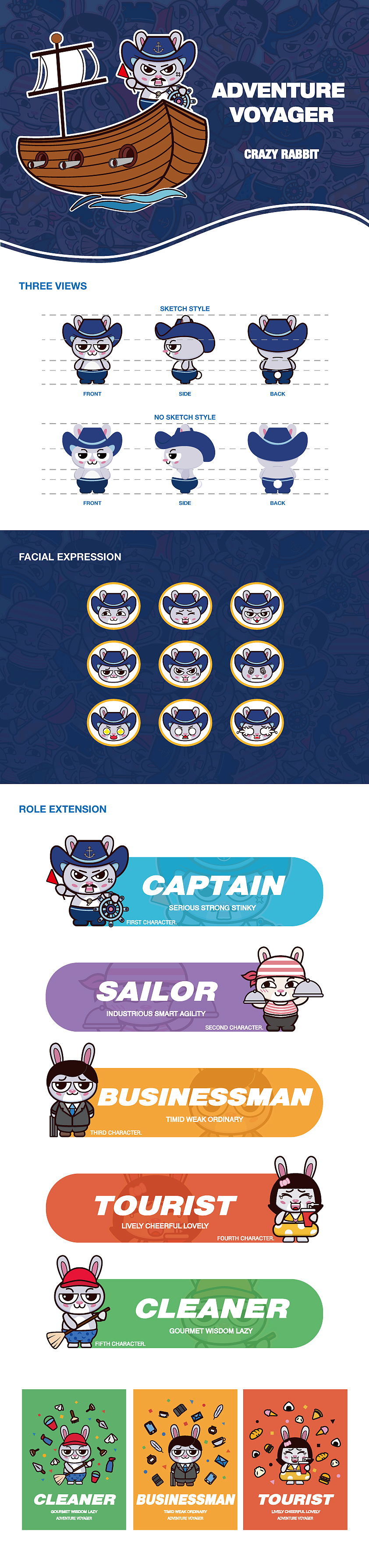 Adventure Voyager-Crazy Rabbit（图ZMTc3NDQzNTYw） - IP形象 - 站酷设计师HXYingg原创素材 - 站酷ZCOOL