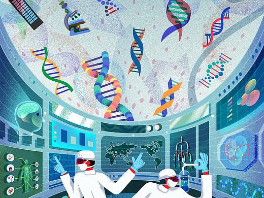 天猫片头静态帧插画设计