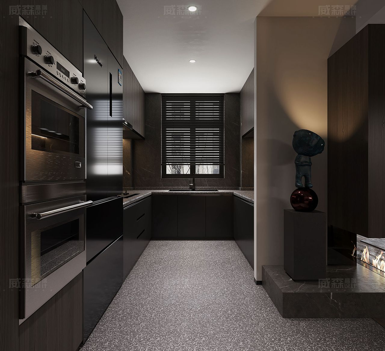 家装|高级黑 无主灯设计（图ZMjQ3ODQ2OTM2） - 家装设计 - 站酷设计师VS18656027090原创素材 - 站酷ZCOOL