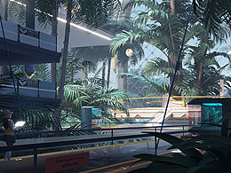 三渲二场景插画