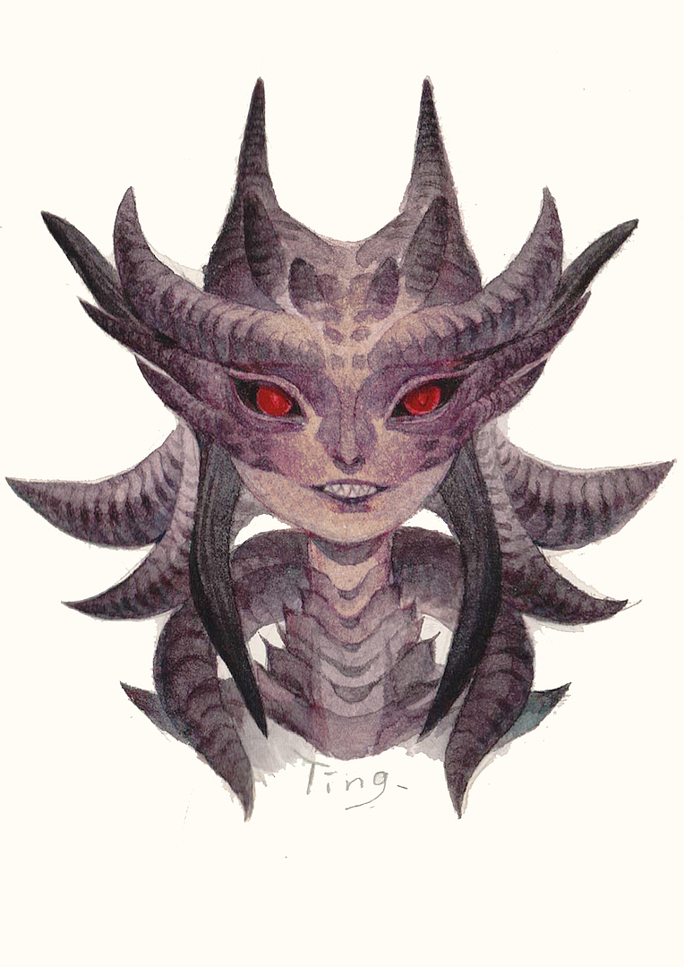 一组水彩头部设定（图ZMTQ0OTQ0MjA4） - 概念设定 - 站酷设计师七木Julywoods原创素材 - 站酷ZCOOL