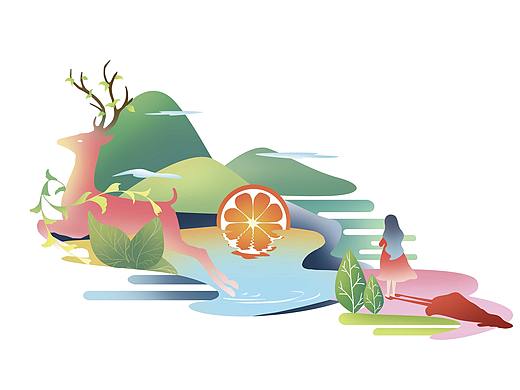 酵麦e茶（个人主页-ZMzk3MzAxMjQ=） - 商业插画 - 站酷设计师也夏原创素材 - 站酷ZCOOL