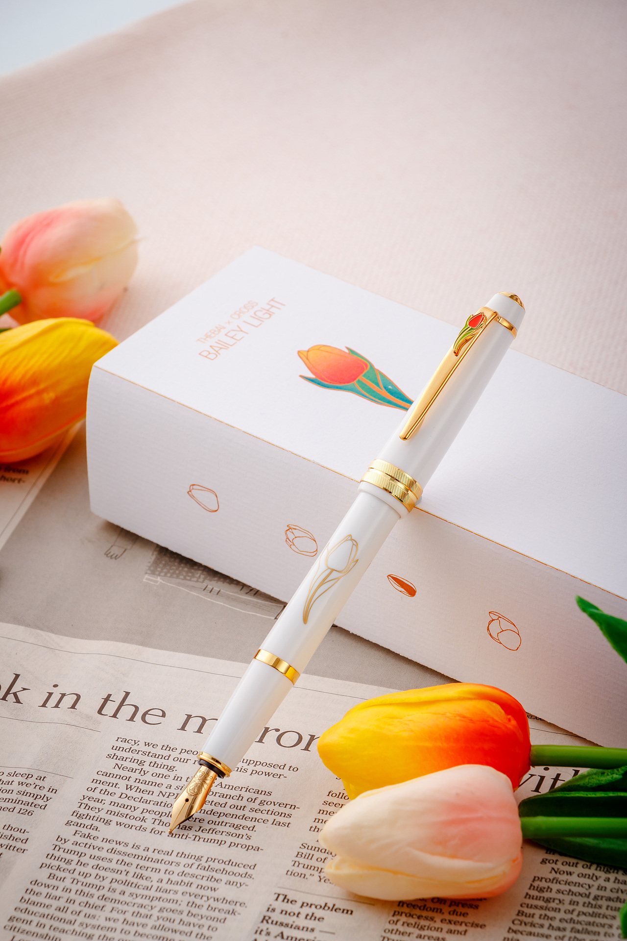 【文创】笔上生花,郁金香的优雅浪漫