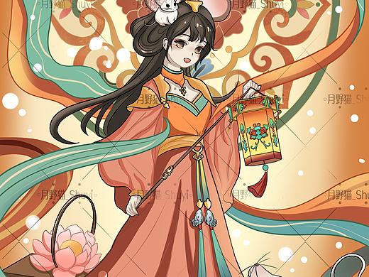 十二生肖拟人插画
