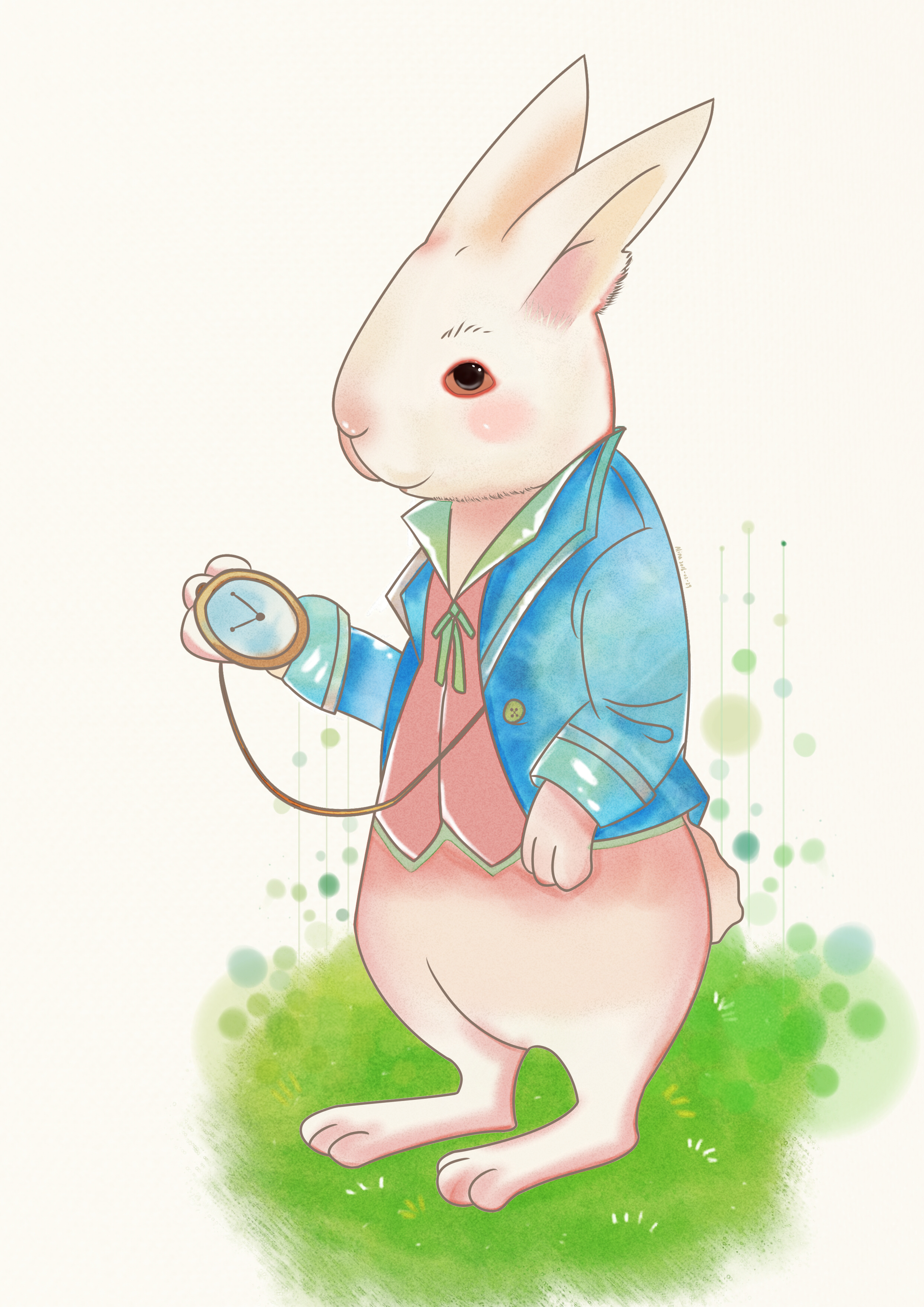 爱丽丝q版兔子图片